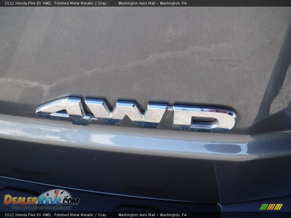 2012 Honda Pilot EX 4WD Polished Metal Metallic / Gray Photo #8