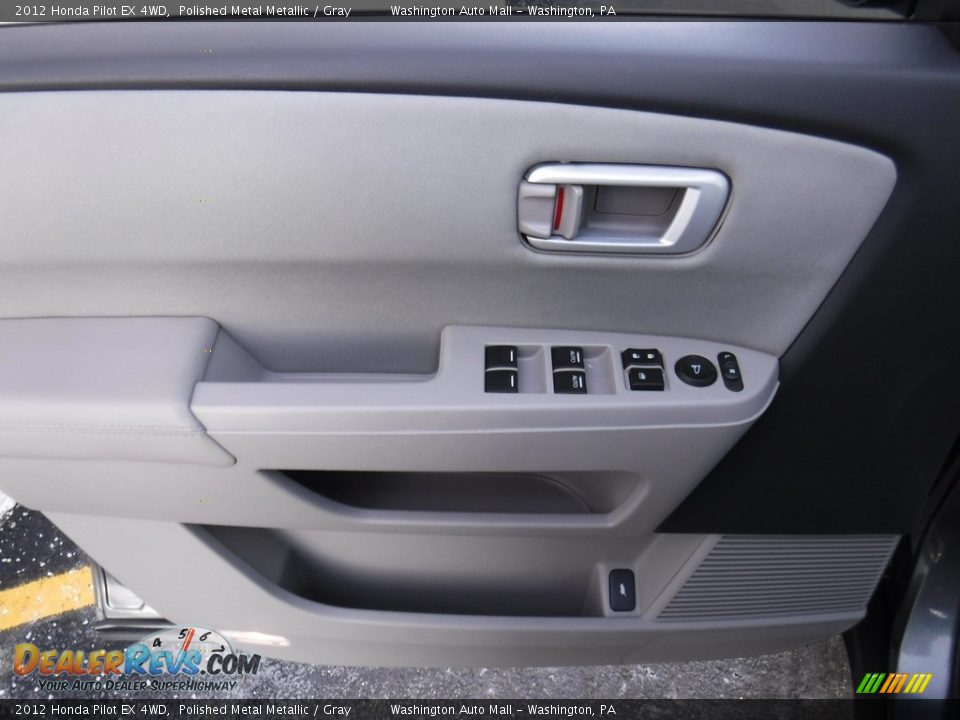 2012 Honda Pilot EX 4WD Polished Metal Metallic / Gray Photo #9