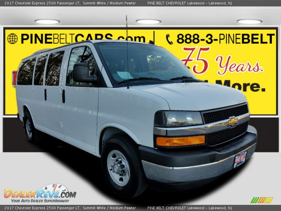 2017 Chevrolet Express 2500 Passenger LT Summit White / Medium Pewter Photo #1