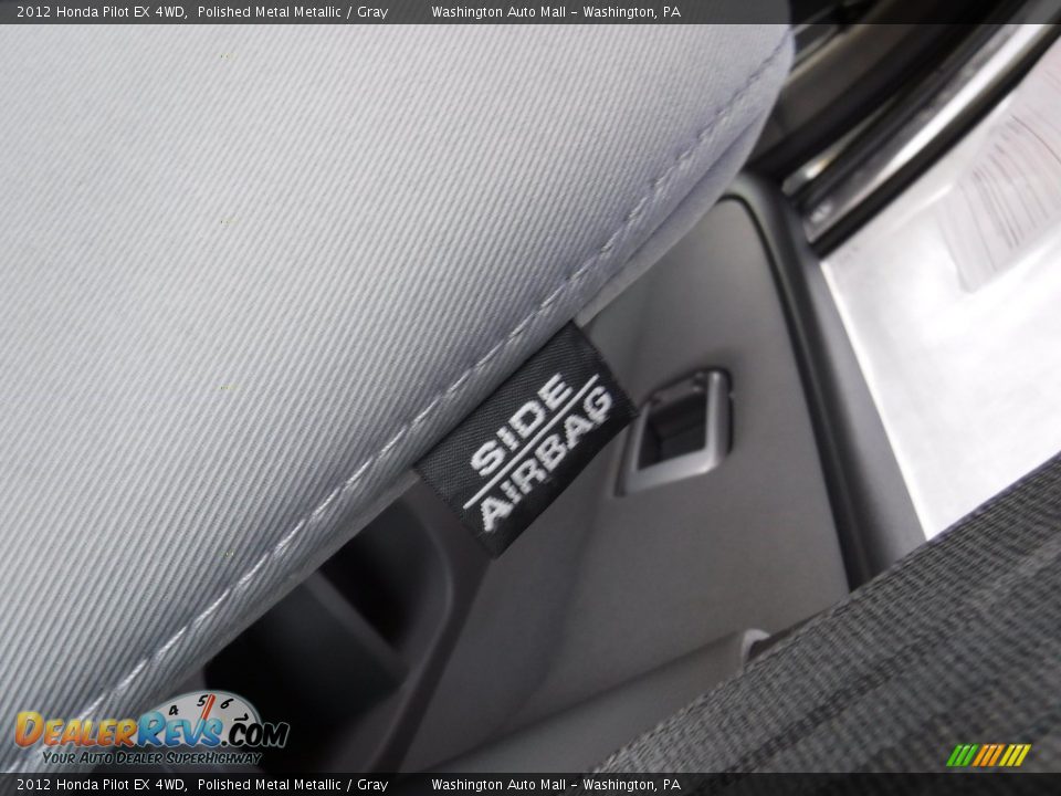 2012 Honda Pilot EX 4WD Polished Metal Metallic / Gray Photo #14
