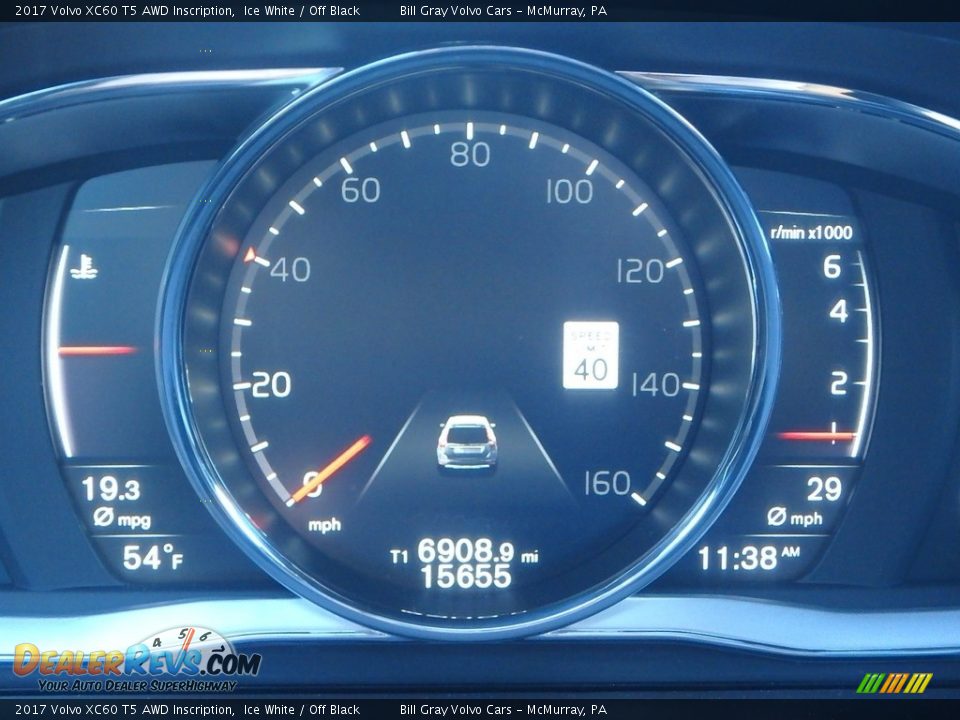2017 Volvo XC60 T5 AWD Inscription Ice White / Off Black Photo #24