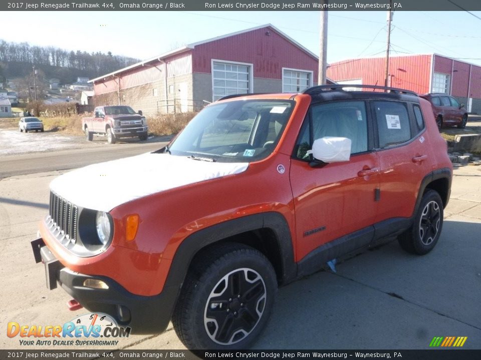 2017 Jeep Renegade Trailhawk 4x4 Omaha Orange / Black Photo #1