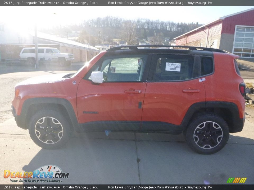 2017 Jeep Renegade Trailhawk 4x4 Omaha Orange / Black Photo #2