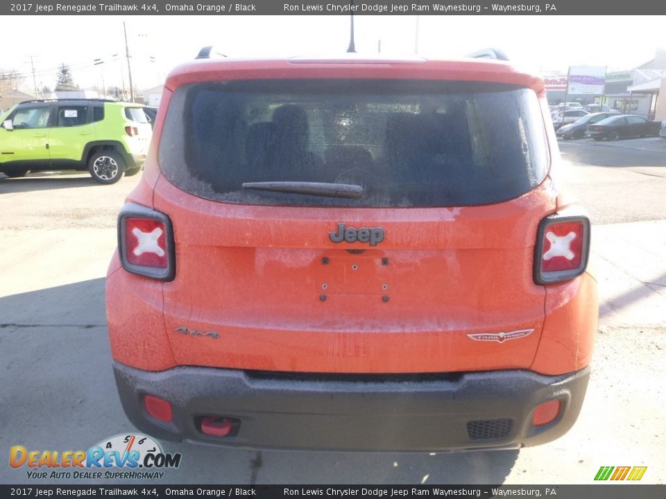 2017 Jeep Renegade Trailhawk 4x4 Omaha Orange / Black Photo #4