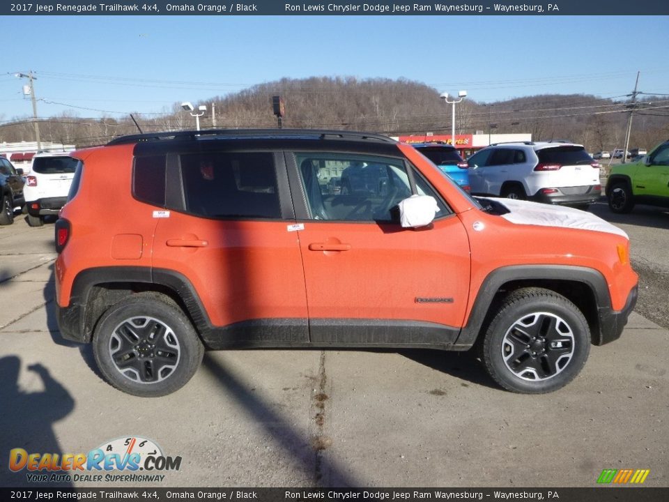 2017 Jeep Renegade Trailhawk 4x4 Omaha Orange / Black Photo #6