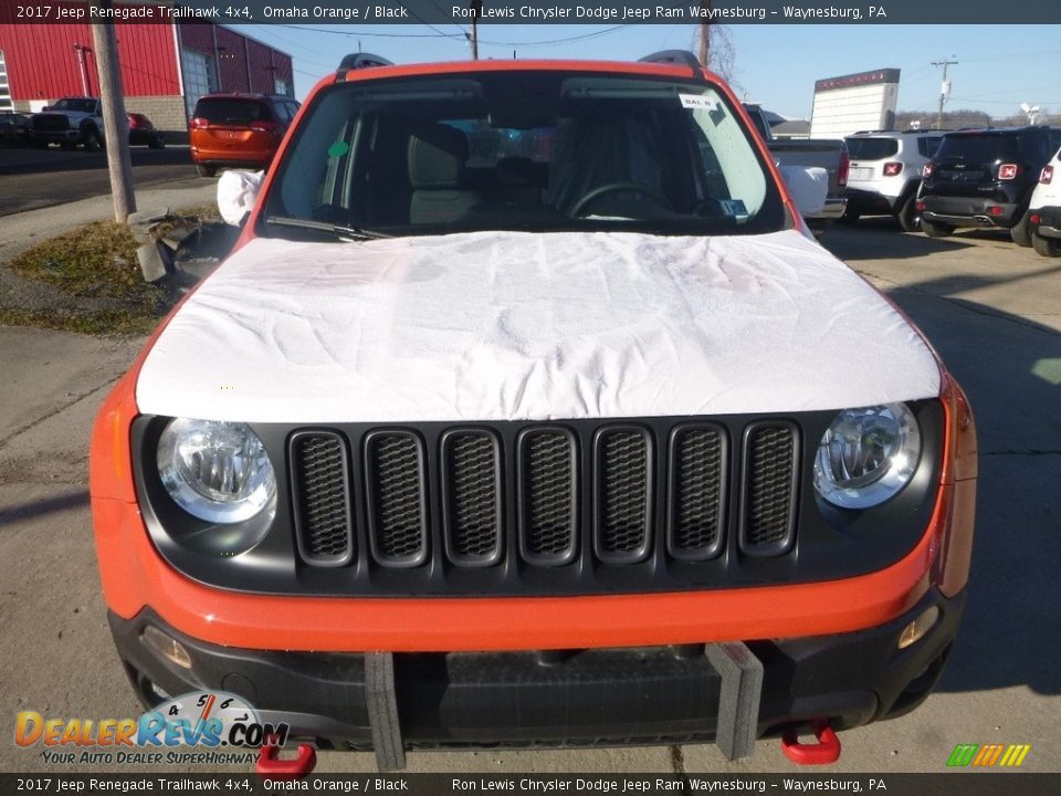 2017 Jeep Renegade Trailhawk 4x4 Omaha Orange / Black Photo #8