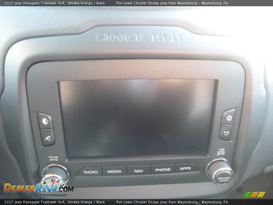 2017 Jeep Renegade Trailhawk 4x4 Omaha Orange / Black Photo #17