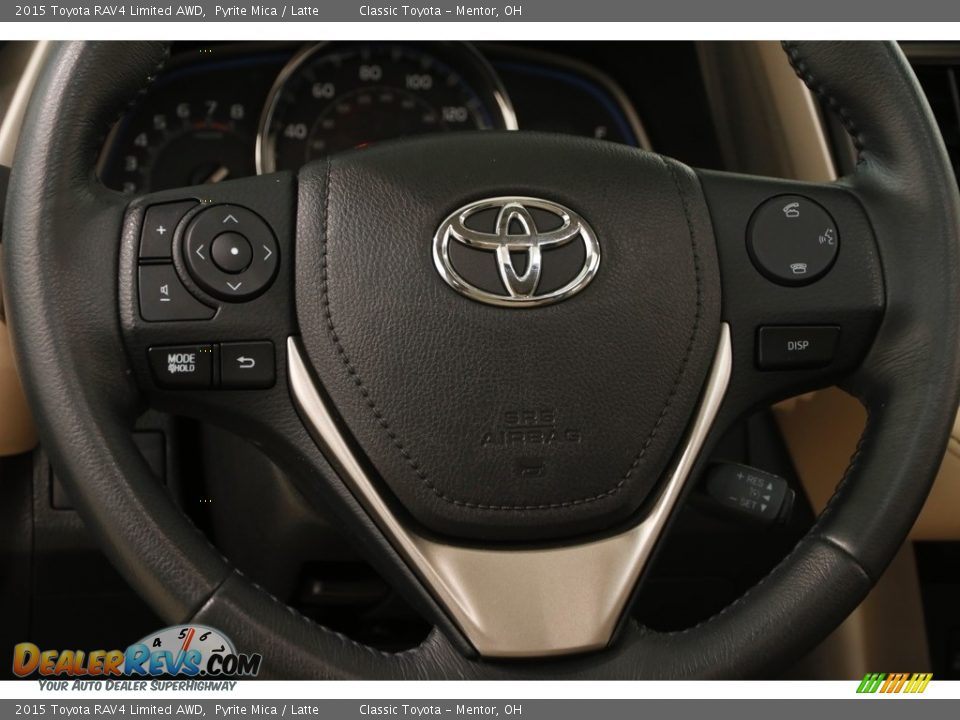 2015 Toyota RAV4 Limited AWD Pyrite Mica / Latte Photo #7