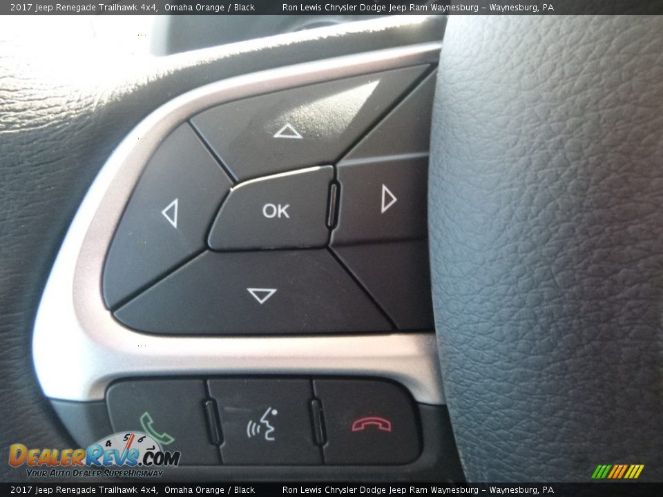 2017 Jeep Renegade Trailhawk 4x4 Omaha Orange / Black Photo #20