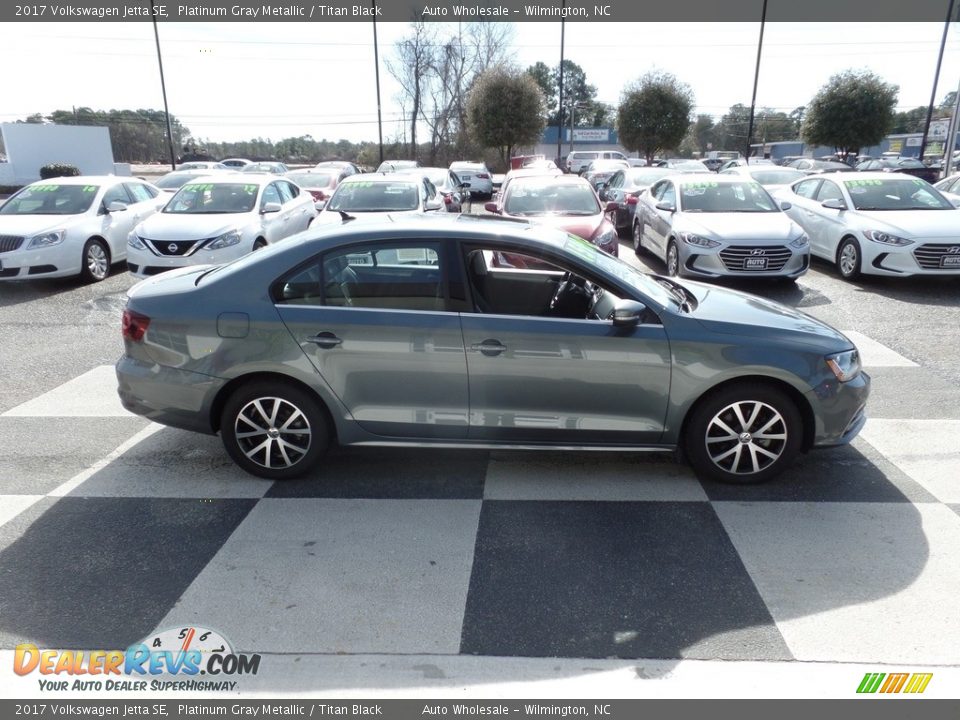 2017 Volkswagen Jetta SE Platinum Gray Metallic / Titan Black Photo #3