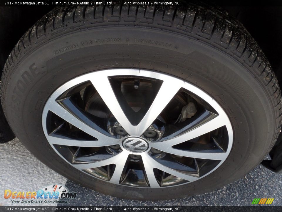 2017 Volkswagen Jetta SE Platinum Gray Metallic / Titan Black Photo #7