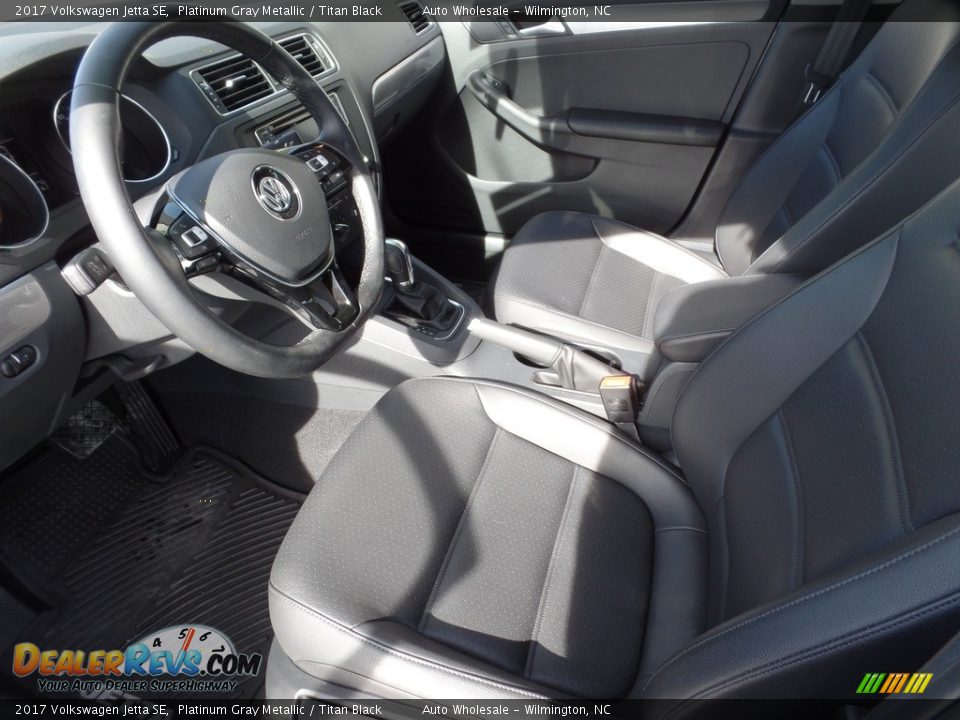 2017 Volkswagen Jetta SE Platinum Gray Metallic / Titan Black Photo #10