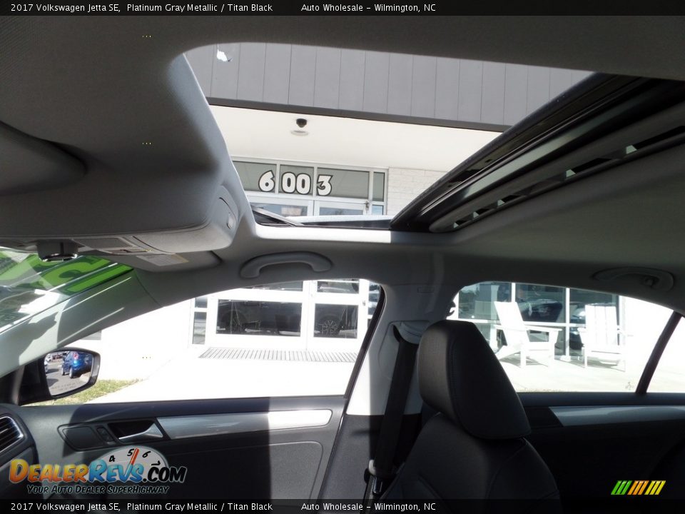 2017 Volkswagen Jetta SE Platinum Gray Metallic / Titan Black Photo #11