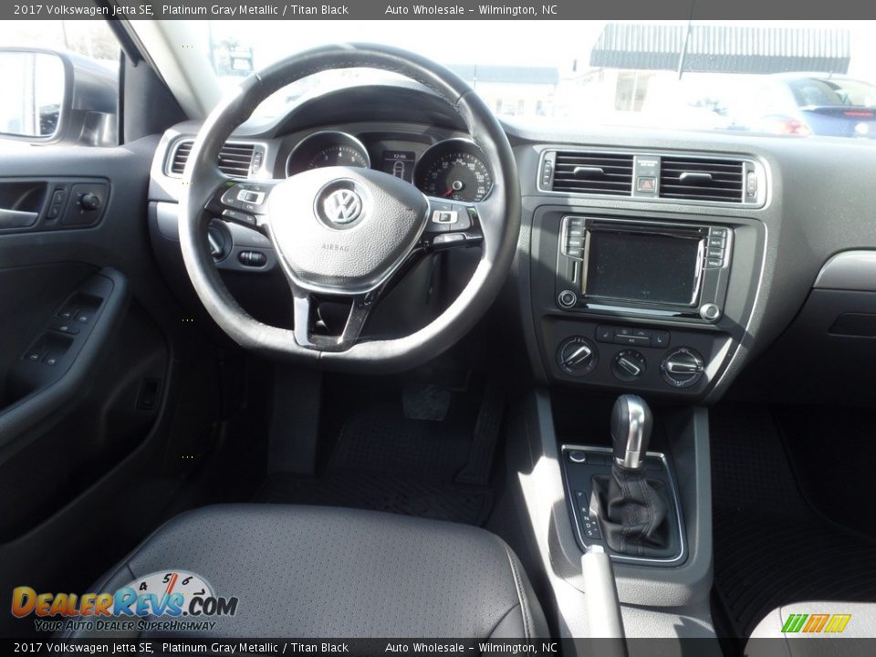 2017 Volkswagen Jetta SE Platinum Gray Metallic / Titan Black Photo #15