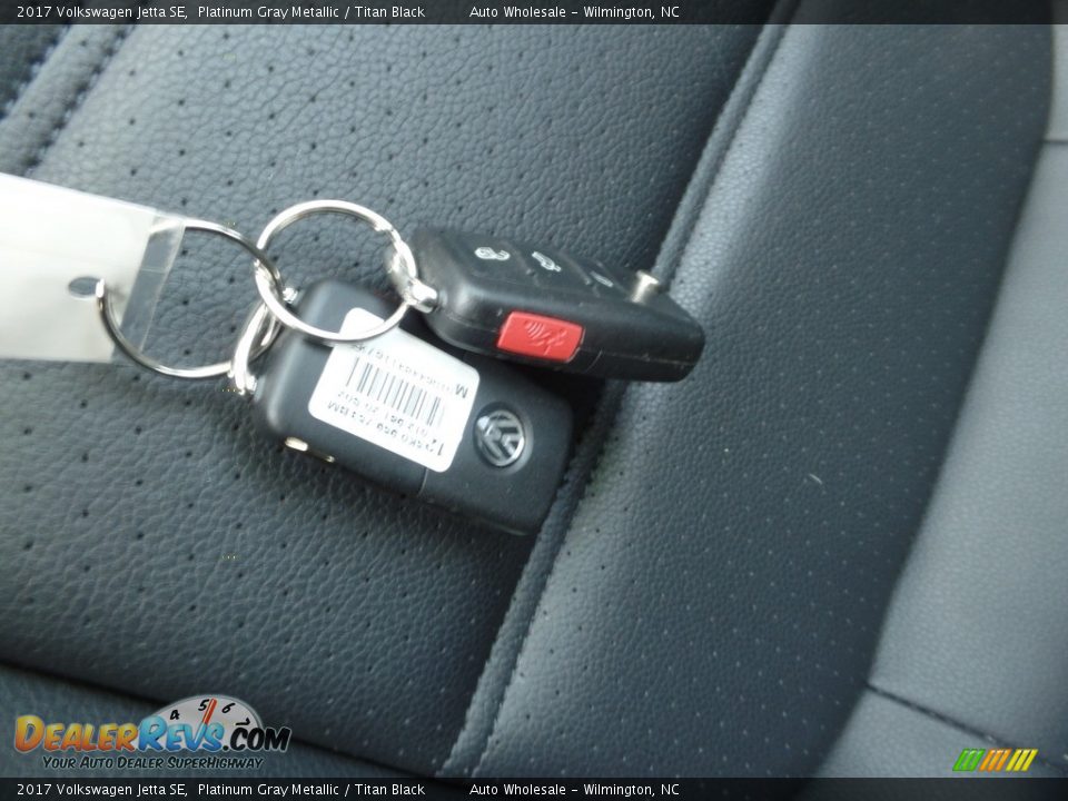 2017 Volkswagen Jetta SE Platinum Gray Metallic / Titan Black Photo #20