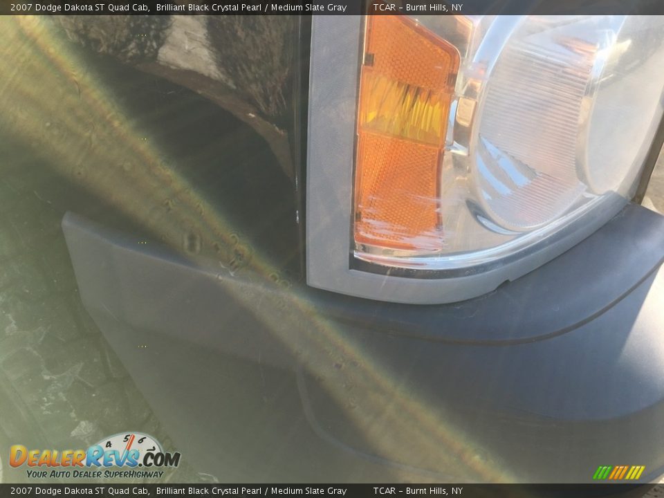 2007 Dodge Dakota ST Quad Cab Brilliant Black Crystal Pearl / Medium Slate Gray Photo #19