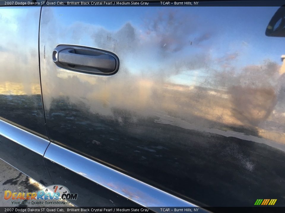 2007 Dodge Dakota ST Quad Cab Brilliant Black Crystal Pearl / Medium Slate Gray Photo #20