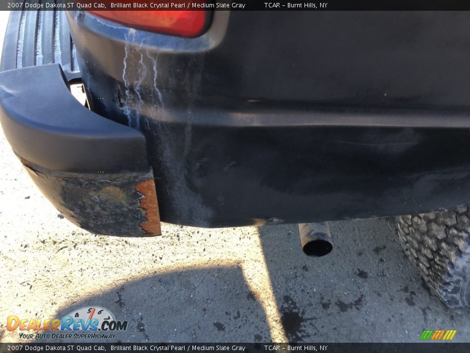 2007 Dodge Dakota ST Quad Cab Brilliant Black Crystal Pearl / Medium Slate Gray Photo #23