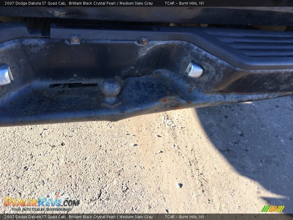 2007 Dodge Dakota ST Quad Cab Brilliant Black Crystal Pearl / Medium Slate Gray Photo #25