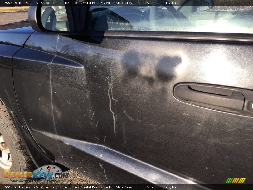 2007 Dodge Dakota ST Quad Cab Brilliant Black Crystal Pearl / Medium Slate Gray Photo #30