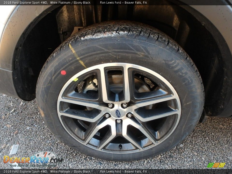 2018 Ford Explorer Sport 4WD White Platinum / Ebony Black Photo #2