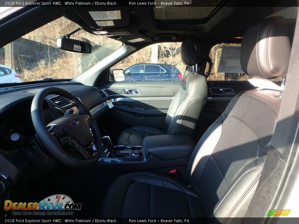 2018 Ford Explorer Sport 4WD White Platinum / Ebony Black Photo #10