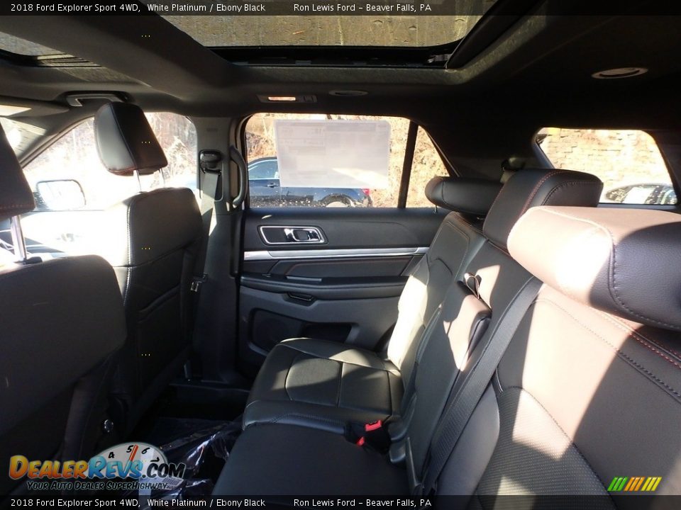 2018 Ford Explorer Sport 4WD White Platinum / Ebony Black Photo #11