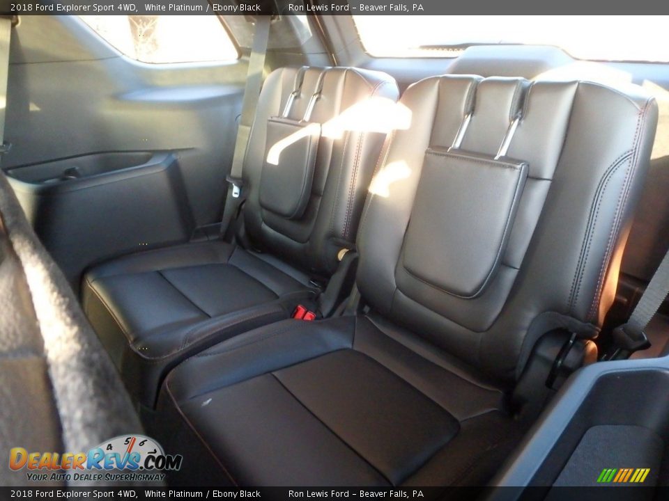 2018 Ford Explorer Sport 4WD White Platinum / Ebony Black Photo #12
