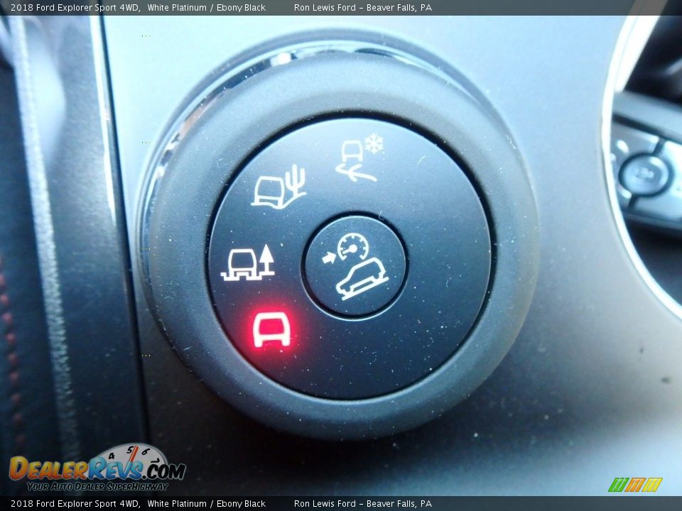 2018 Ford Explorer Sport 4WD White Platinum / Ebony Black Photo #17