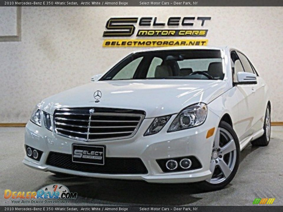 2010 Mercedes-Benz E 350 4Matic Sedan Arctic White / Almond Beige Photo #1