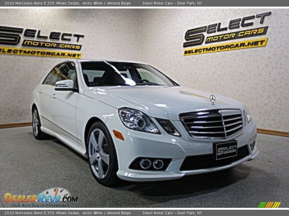 2010 Mercedes-Benz E 350 4Matic Sedan Arctic White / Almond Beige Photo #3