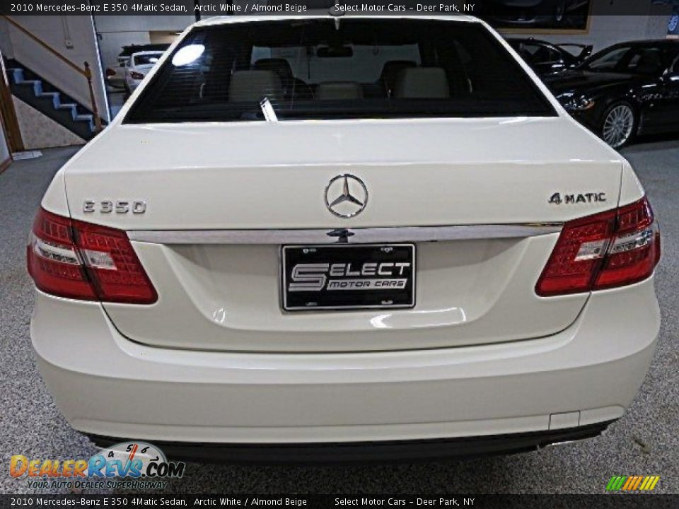 2010 Mercedes-Benz E 350 4Matic Sedan Arctic White / Almond Beige Photo #5
