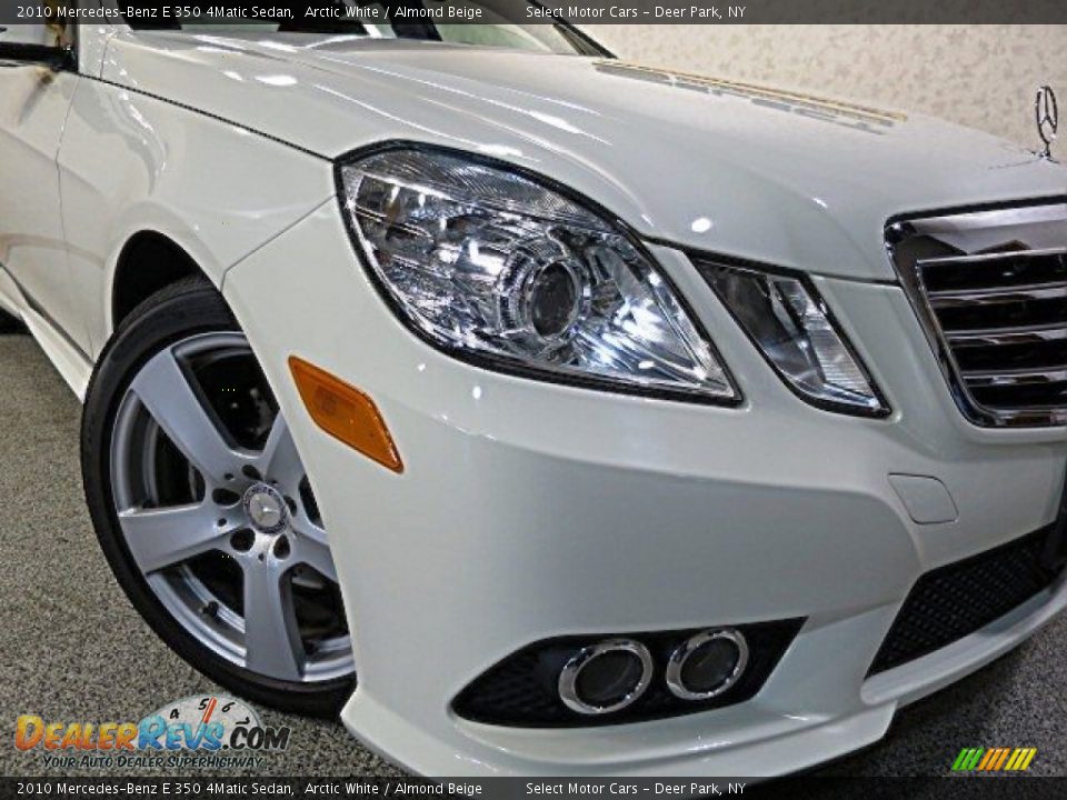 2010 Mercedes-Benz E 350 4Matic Sedan Arctic White / Almond Beige Photo #6