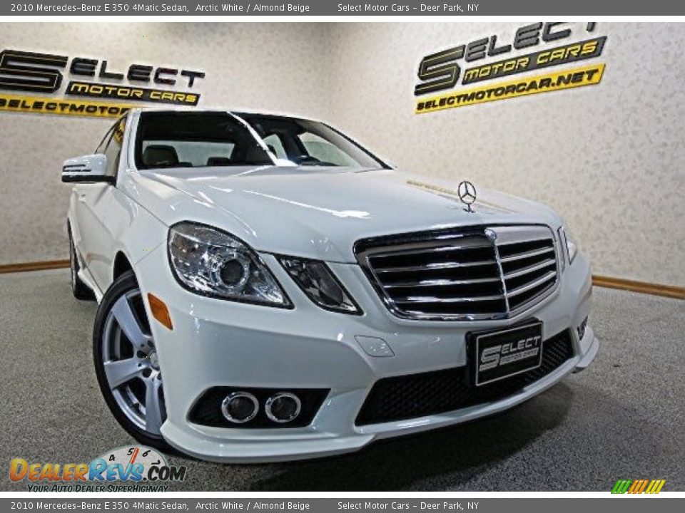 2010 Mercedes-Benz E 350 4Matic Sedan Arctic White / Almond Beige Photo #10