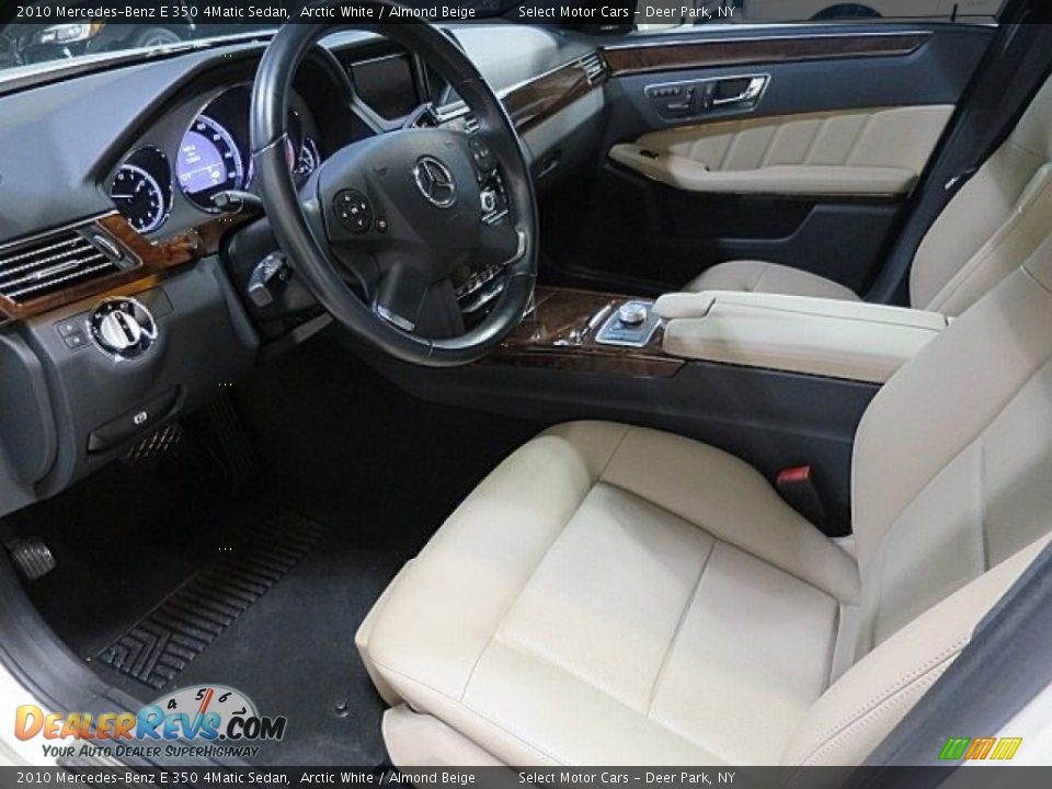2010 Mercedes-Benz E 350 4Matic Sedan Arctic White / Almond Beige Photo #13