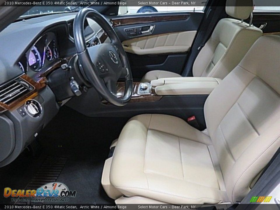2010 Mercedes-Benz E 350 4Matic Sedan Arctic White / Almond Beige Photo #14