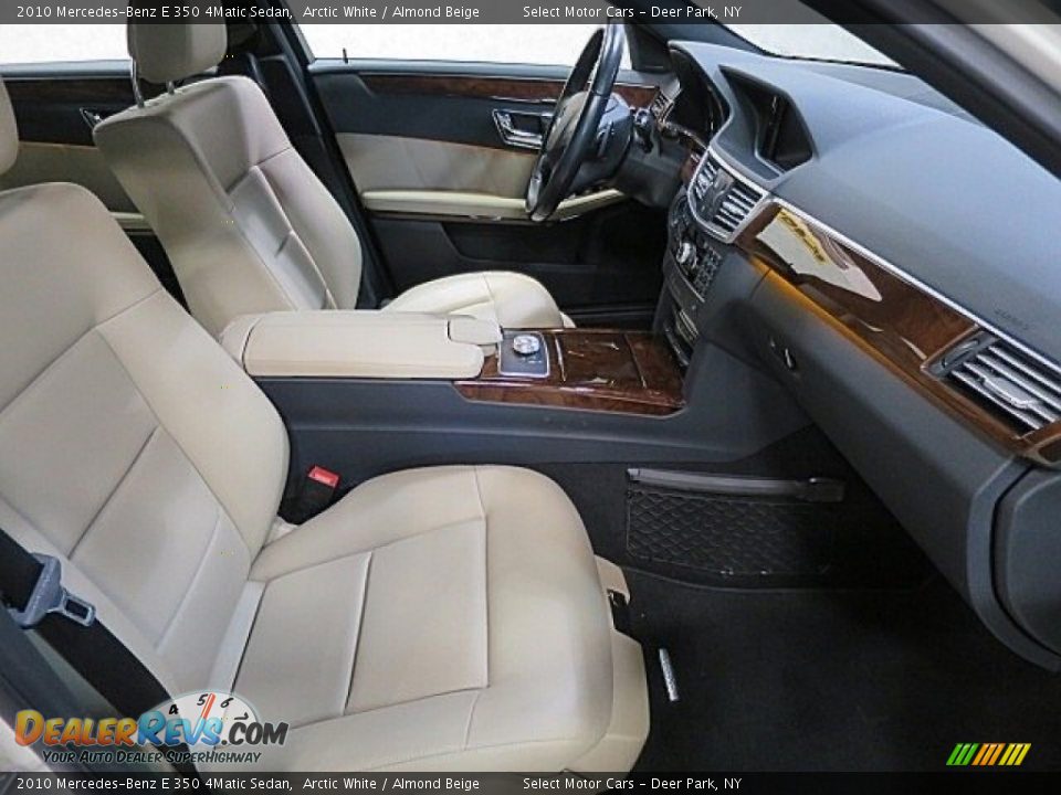 2010 Mercedes-Benz E 350 4Matic Sedan Arctic White / Almond Beige Photo #16
