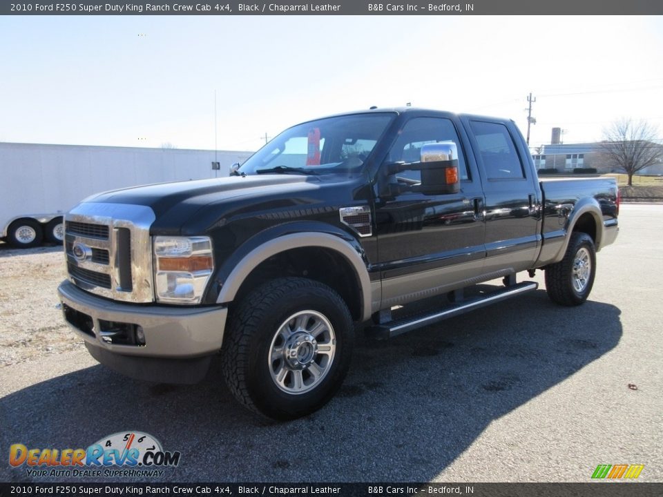 2010 Ford F250 Super Duty King Ranch Crew Cab 4x4 Black / Chaparral Leather Photo #1