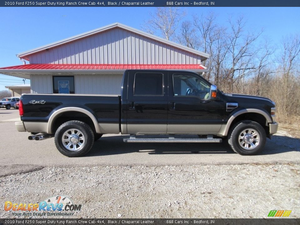 2010 Ford F250 Super Duty King Ranch Crew Cab 4x4 Black / Chaparral Leather Photo #4