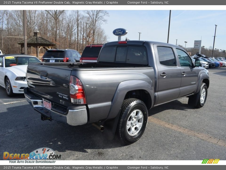 2015 Toyota Tacoma V6 PreRunner Double Cab Magnetic Gray Metallic / Graphite Photo #3