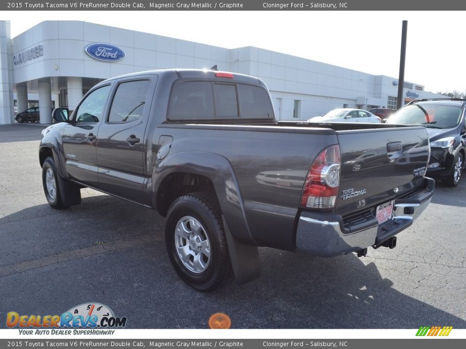2015 Toyota Tacoma V6 PreRunner Double Cab Magnetic Gray Metallic / Graphite Photo #4