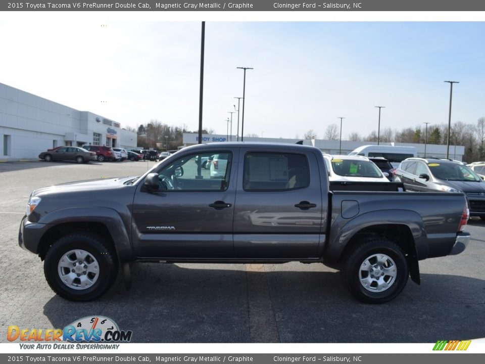 2015 Toyota Tacoma V6 PreRunner Double Cab Magnetic Gray Metallic / Graphite Photo #5