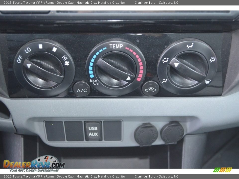 2015 Toyota Tacoma V6 PreRunner Double Cab Magnetic Gray Metallic / Graphite Photo #19