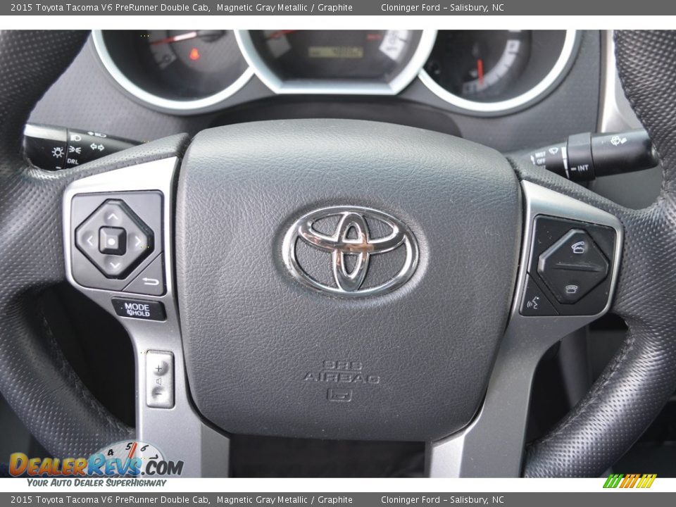 2015 Toyota Tacoma V6 PreRunner Double Cab Magnetic Gray Metallic / Graphite Photo #21