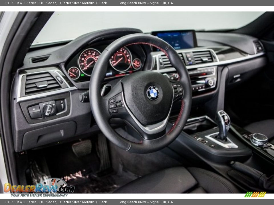 2017 BMW 3 Series 330i Sedan Glacier Silver Metallic / Black Photo #20