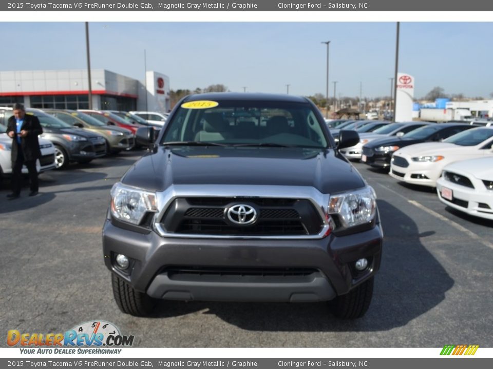 2015 Toyota Tacoma V6 PreRunner Double Cab Magnetic Gray Metallic / Graphite Photo #25