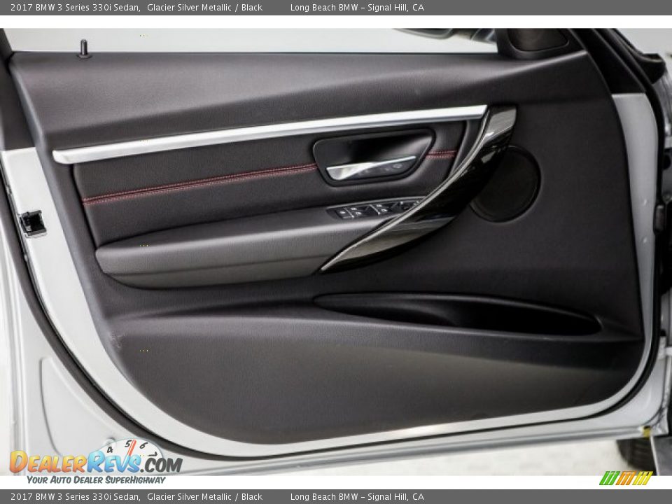 2017 BMW 3 Series 330i Sedan Glacier Silver Metallic / Black Photo #23