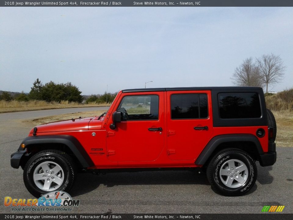 2018 Jeep Wrangler Unlimited Sport 4x4 Firecracker Red / Black Photo #1