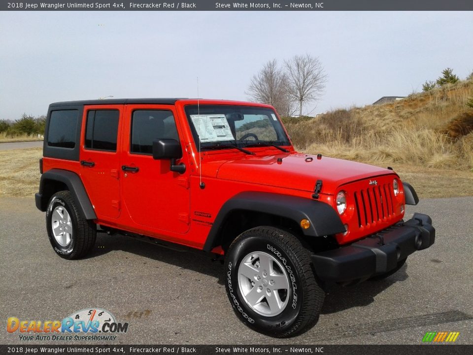 2018 Jeep Wrangler Unlimited Sport 4x4 Firecracker Red / Black Photo #4