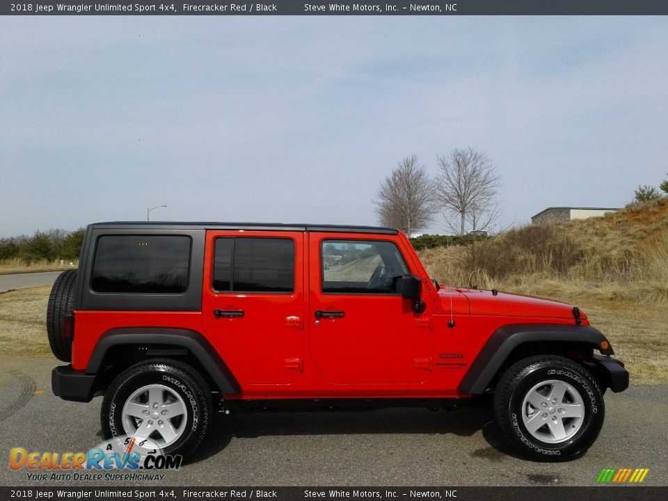 2018 Jeep Wrangler Unlimited Sport 4x4 Firecracker Red / Black Photo #5